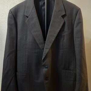 Gieves Hawkes Blazer 100% Wool plaid 2 button Mens Size 46R